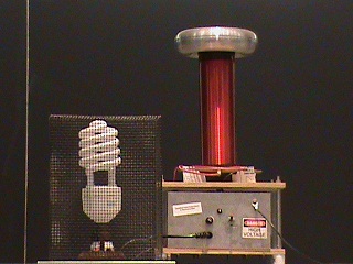 Tesla coil and lamp
