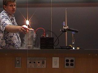 Flame and liquid nitrogen