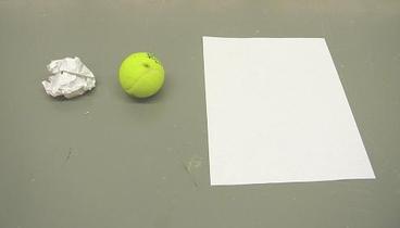 Ball and paper